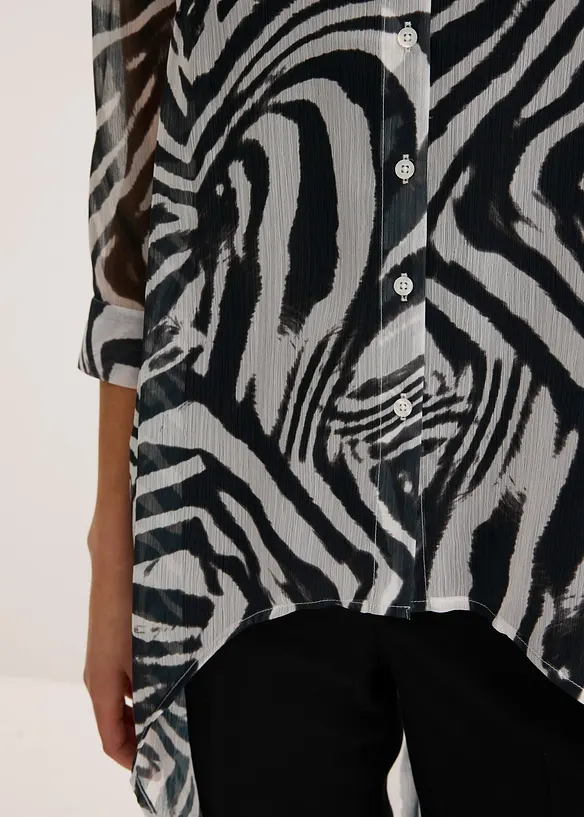 Lange chiffon blouse, bonprix