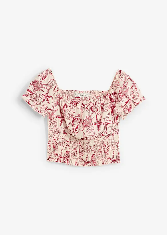 Carmen blouse van katoen, bonprix