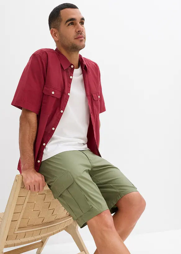 Stretch cargo bermuda (set van 2), regular fit, bonprix