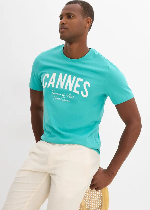 T-shirt van biologisch katoen (set van 2), bonprix