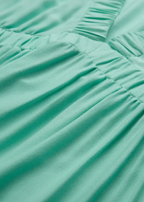 Maxi jurk met strokenrok van soepele viscose, bonprix