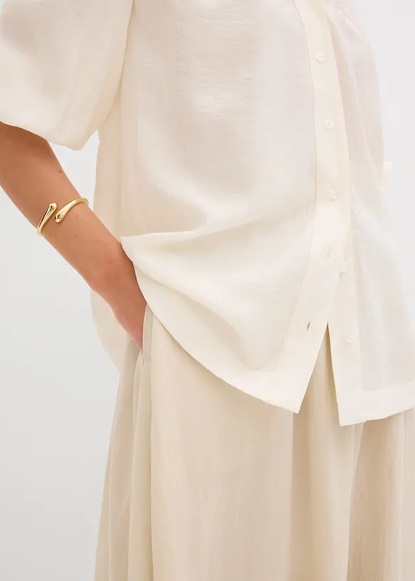 Oversized blouse in een zachte viscosemix, bonprix