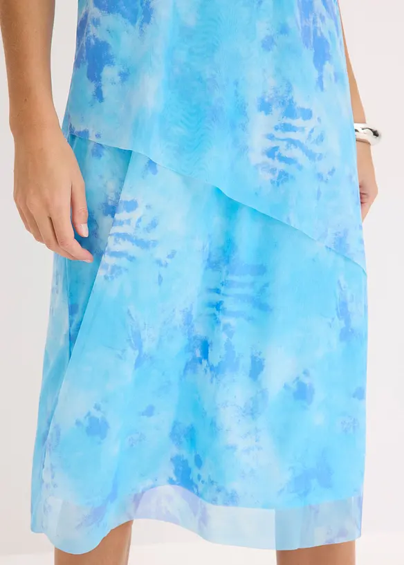 Midi jurk met mesh, bonprix