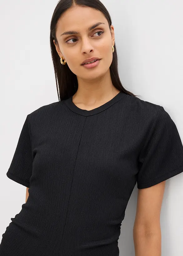 Shirtjurk van gestructureerde crêpe, bonprix