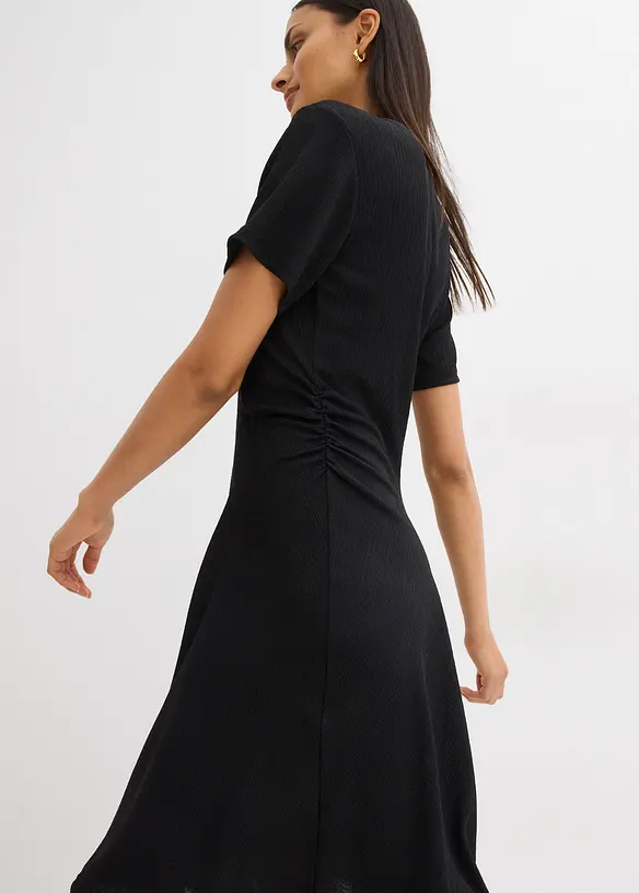 Shirtjurk van gestructureerde crêpe, bonprix