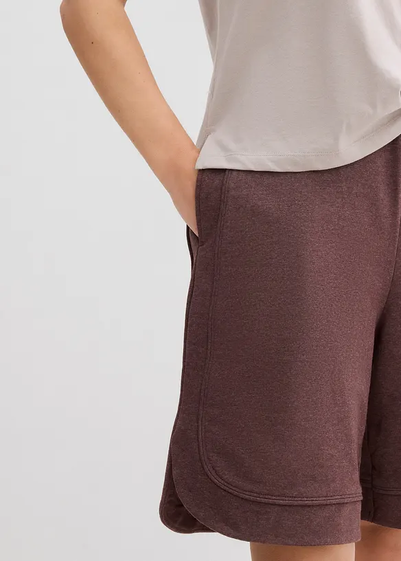 Wijde sweat short van een katoenmix, bonprix