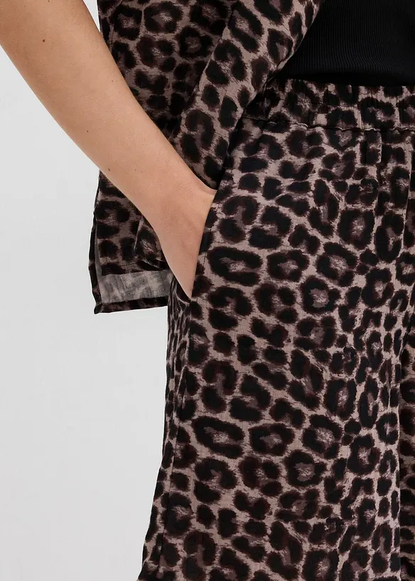 Wijde short van mousseline, bonprix