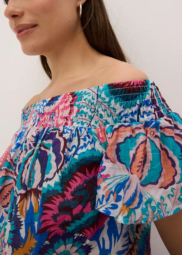 Carmen blouse van een lichte viscosemix, bonprix