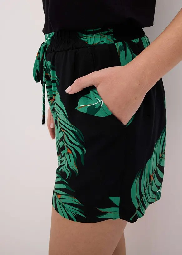 Gedessineerde short van soepele viscose, bonprix