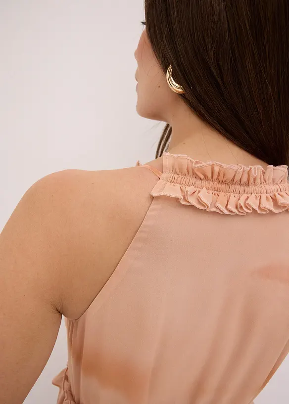 Gedessineerde jurk van chiffon, bonprix