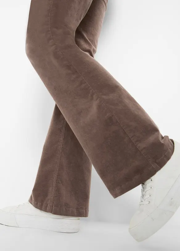 Stretch corduroy broek, flared, John Baner JEANSWEAR