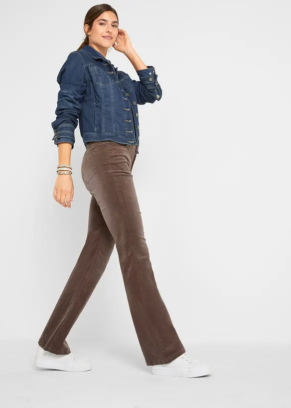 Stretch corduroy broek, flared, John Baner JEANSWEAR