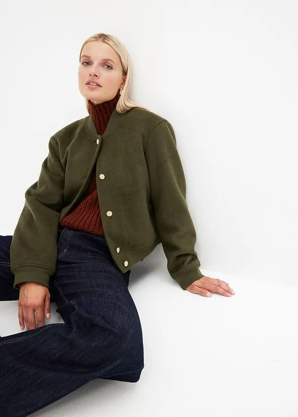 Bomber in wollen look, bonprix