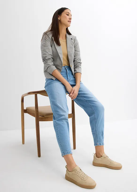 High waist barrel jeans, cropped, bonprix