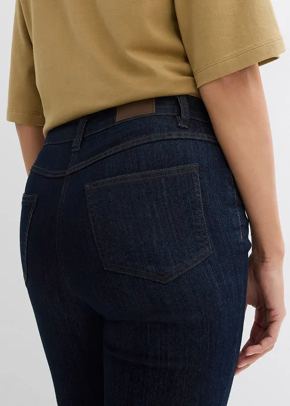 Bootcut stretch jeans, mid waist, bonprix