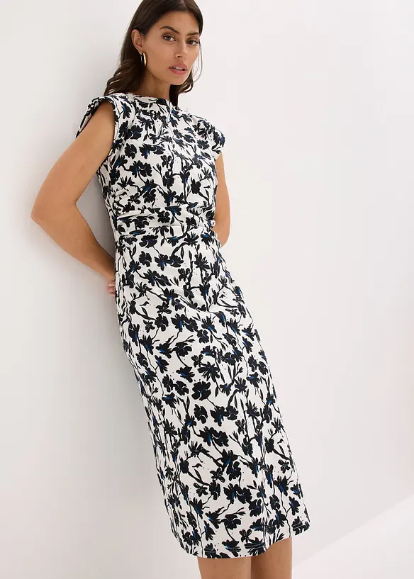 Jurk met plooitjes, bonprix