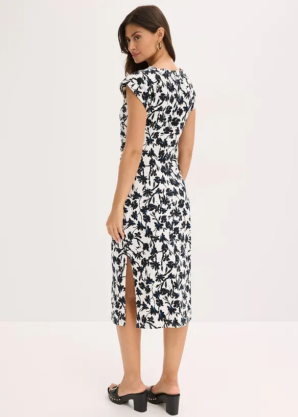 Jurk met plooitjes, bonprix