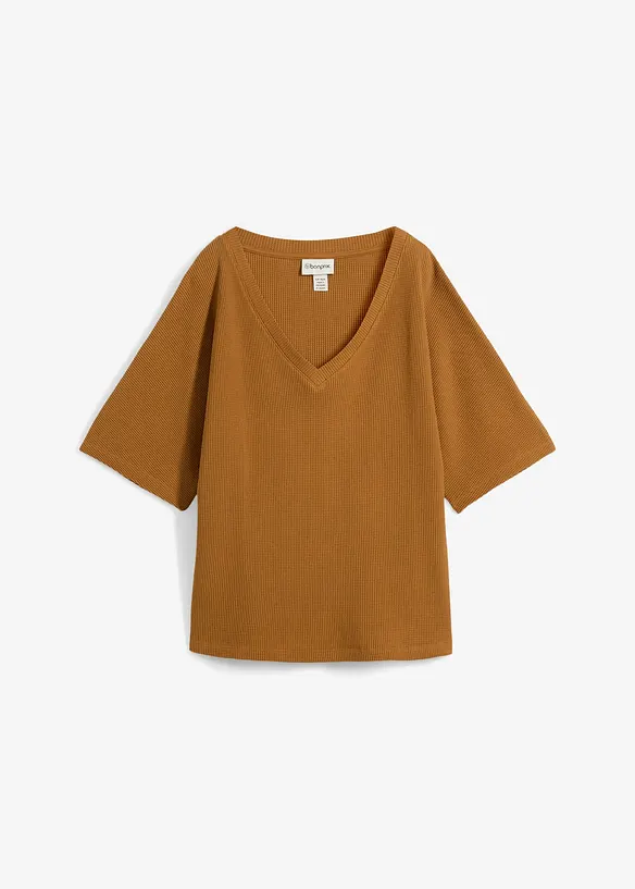 Gestructureerd shirt van katoen, bonprix
