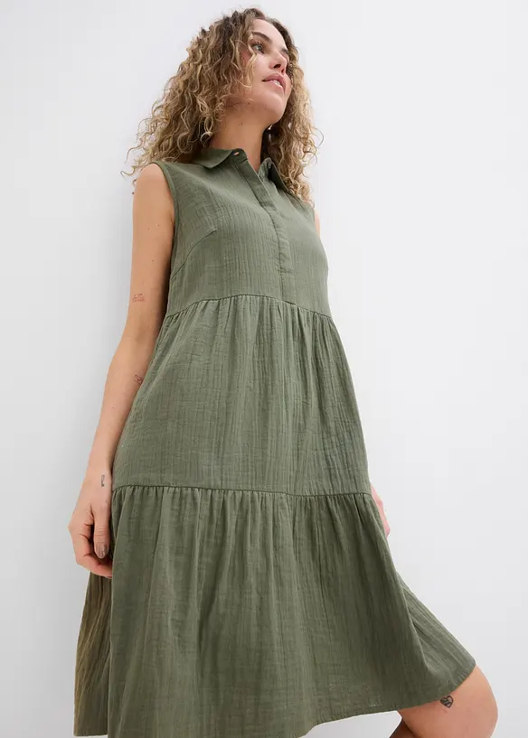 Tuniekjurk van luchtige mousseline, bonprix
