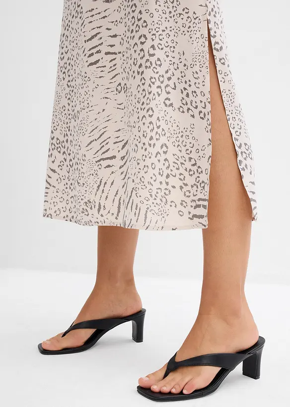 Jurk met spaghettibandjes van soepele viscose, bonprix