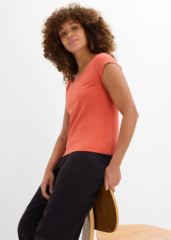T-shirt met biologisch katoen, bonprix