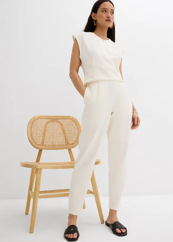 Capri broek van piqué, bonprix
