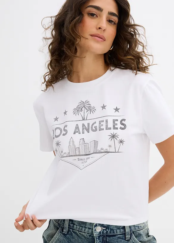 Kort T-shirt van jersey, bonprix