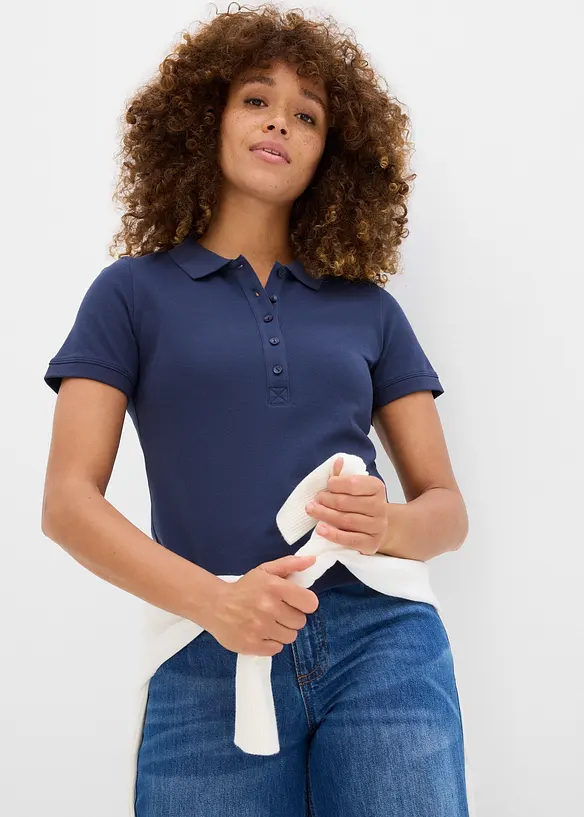 Piqué poloshirt van biologisch katoen, bonprix