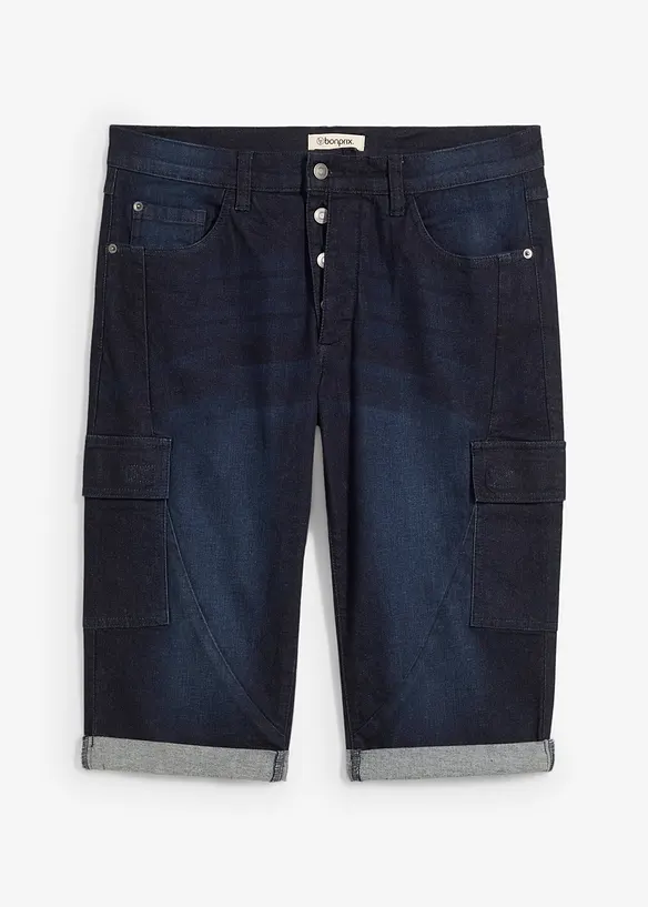 Stretch jeans cargo bermuda, regular fit, bonprix