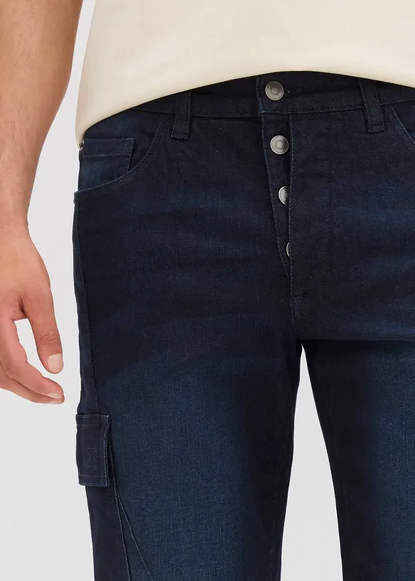 Stretch jeans cargo bermuda, regular fit, bonprix