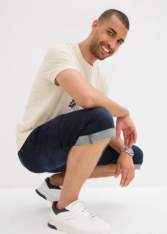 Stretch jeans cargo bermuda, regular fit, bonprix