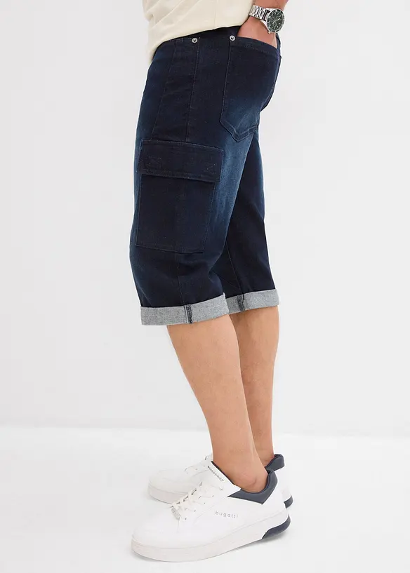 Stretch jeans cargo bermuda, regular fit, bonprix