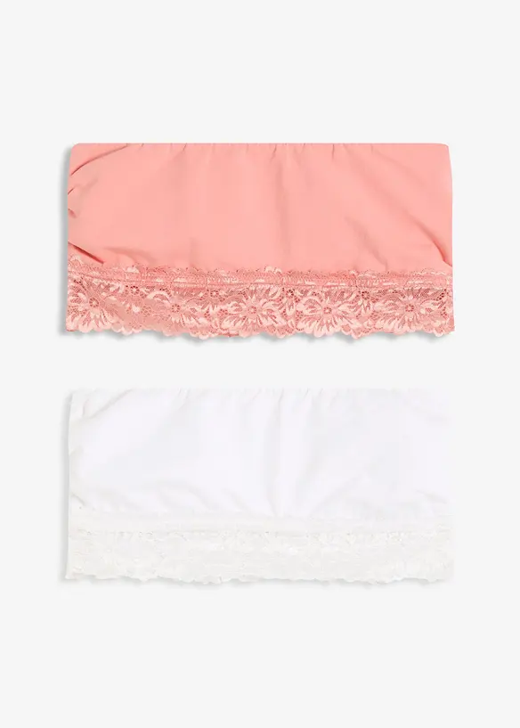 Bandeau bh (set van 2) met biologisch katoen, bonprix
