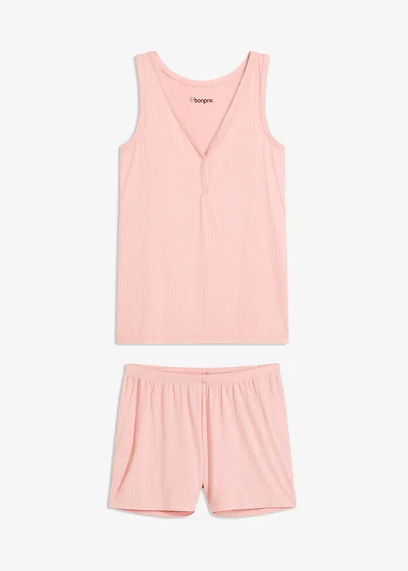 Shortama van zacht ribmateriaal, bonprix