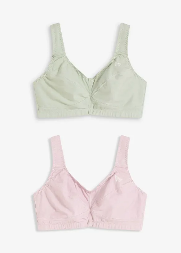 Bh zonder beugels met biologisch katoen (set van 2), bonprix