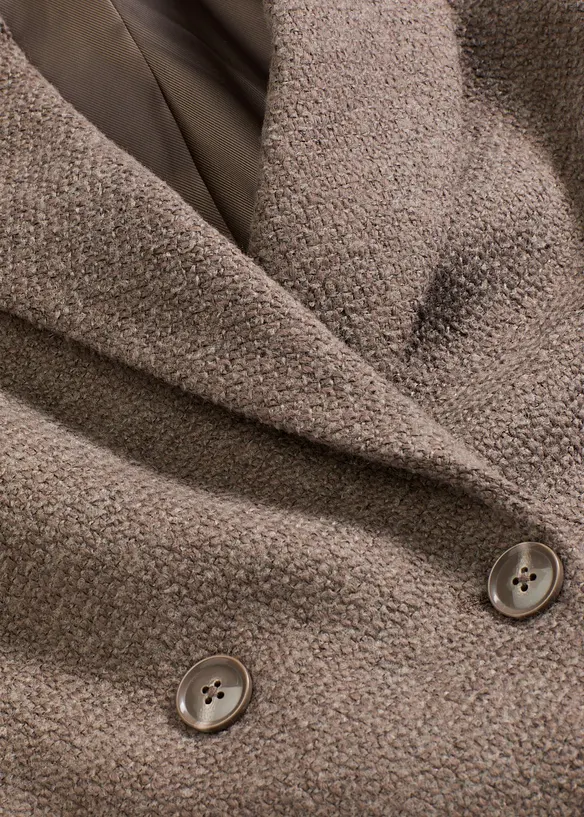Korte jas in wollen look, bonprix