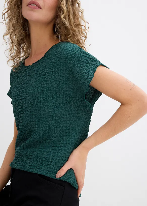 Shirt van lichte crêpe, bonprix
