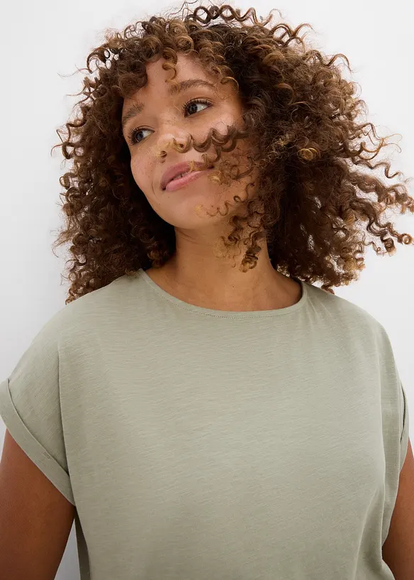 T-shirt van puur biologisch katoen ( set van 2), bonprix