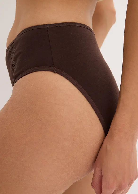Maxislip (set van 4) met biologisch katoen, bonprix