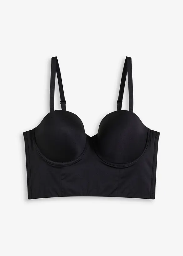 Voorgevormde bh top met glanseffect, bonprix