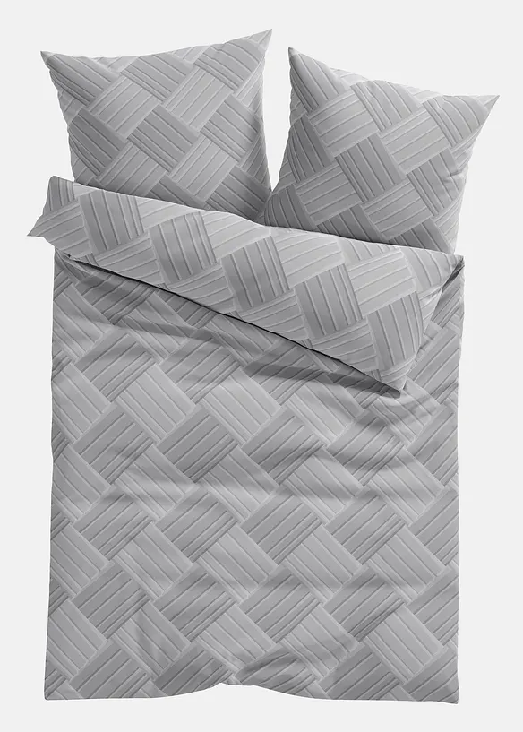 Dekbedovertrek met gestructureerde print, bonprix