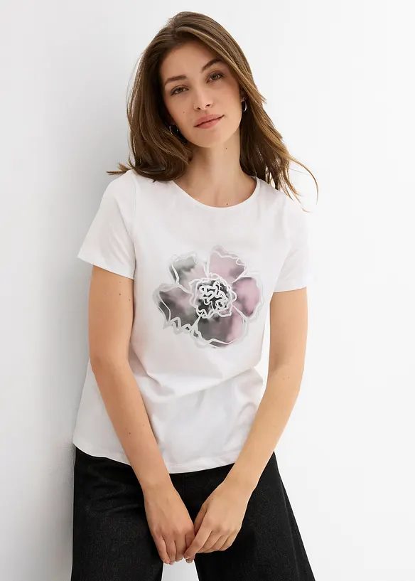 T-shirt van puur katoen, bonprix