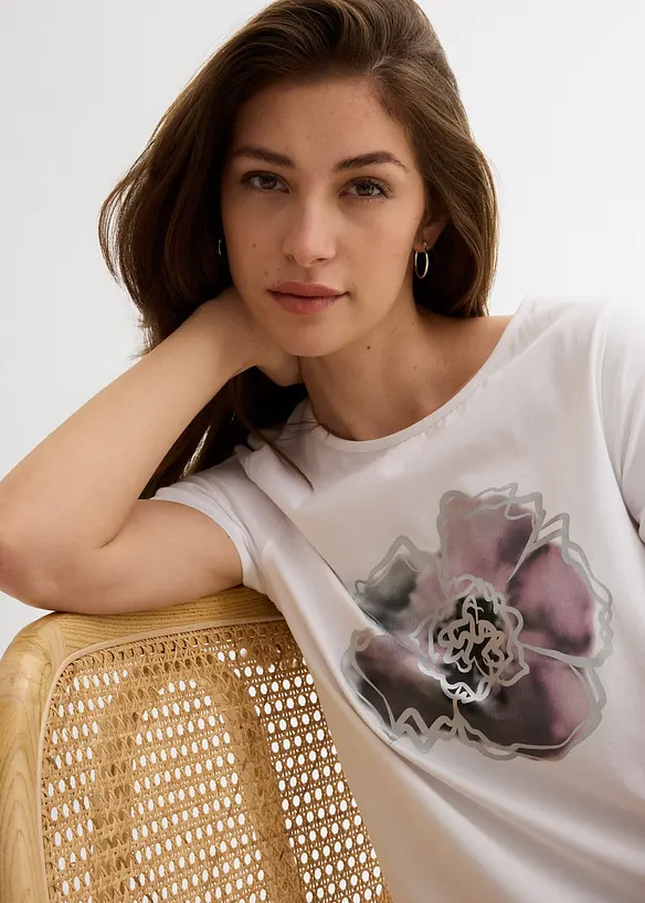 T-shirt van puur katoen, bonprix