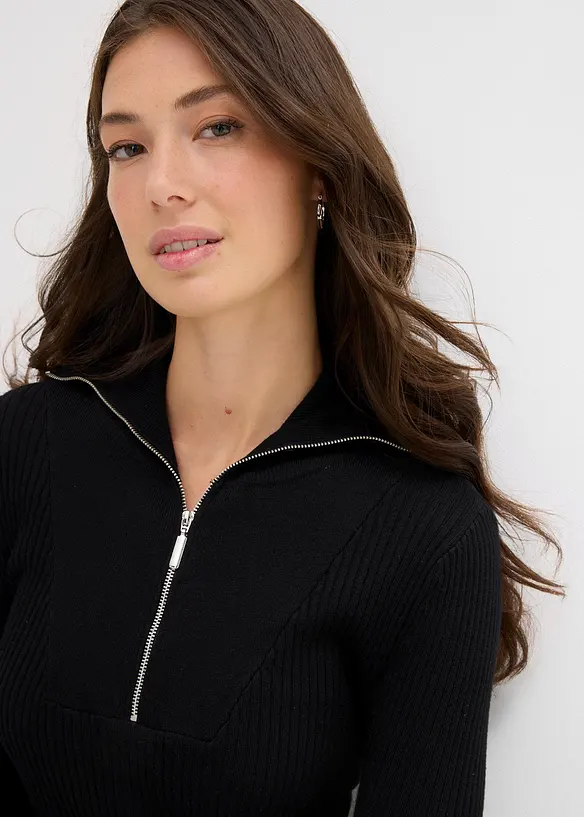 Geribd shirt in een zachte viscosemix, bonprix