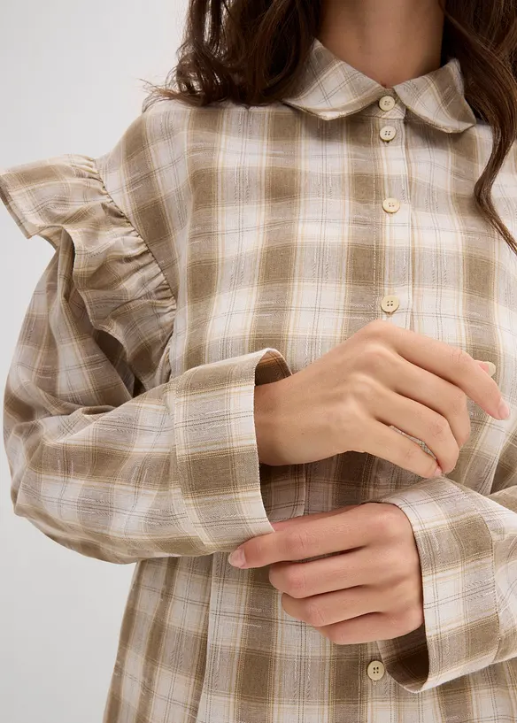 Overhemdblouse met volants, bonprix