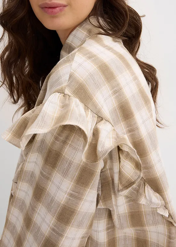 Overhemdblouse met volants, bonprix
