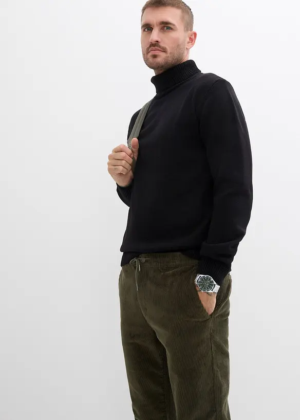 Stretch corduroy instapbroek, regular fit, bonprix