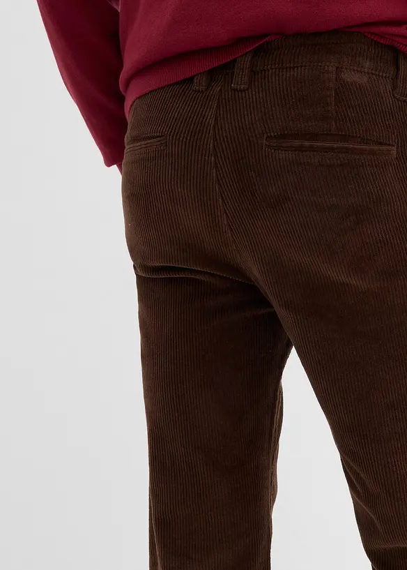 Relaxed fit stretch corduroy broek, straight, bonprix