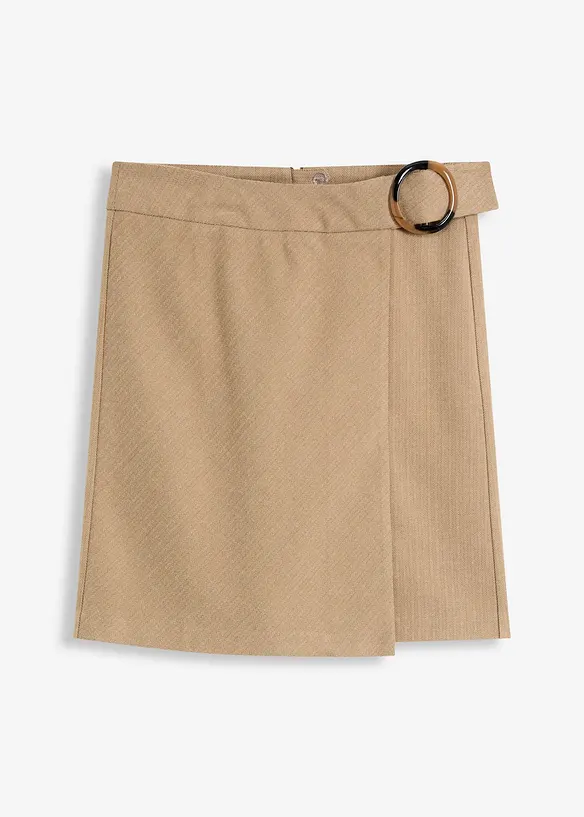 Wikkelrok met visgraatpatroon, bonprix