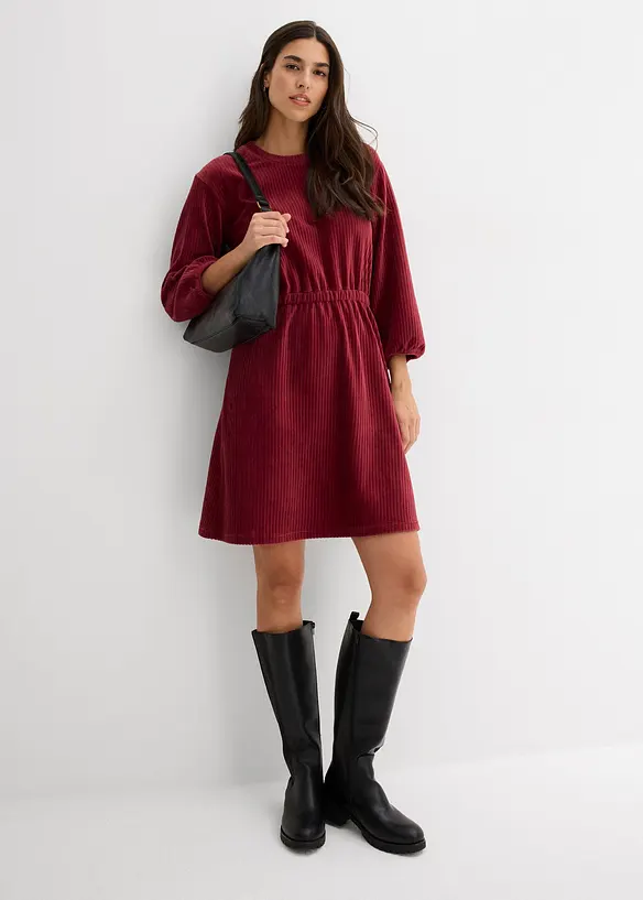 Jurk van jersey corduroy, bonprix